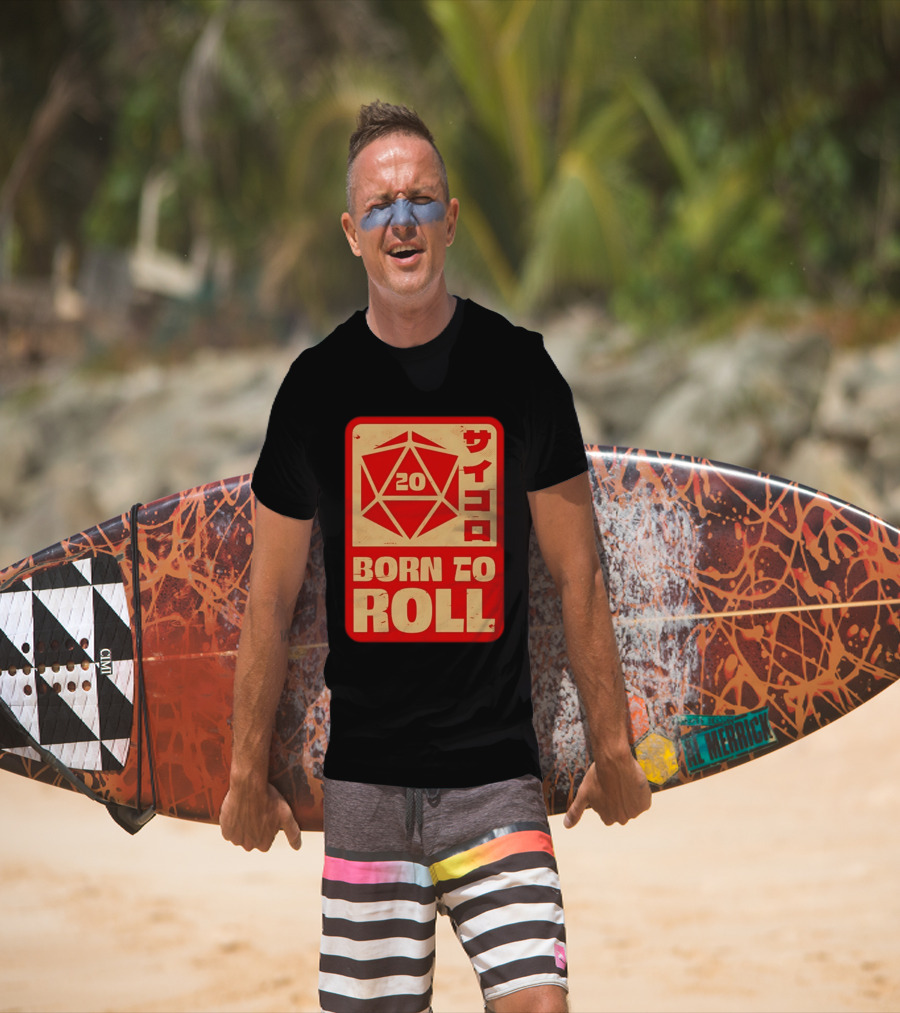 20 Born To Roll RPG Japanese T-Shirt