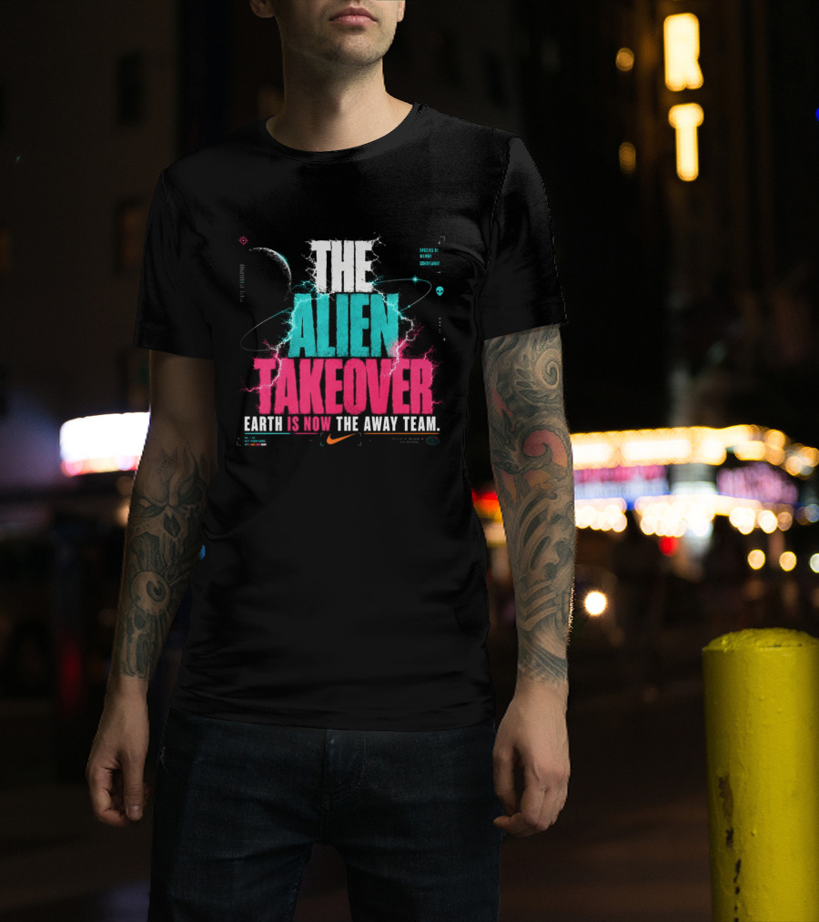 Victor Wembanyama NBA Nike The Alien Takeover Earth Is Now The Away Team T-Shirt