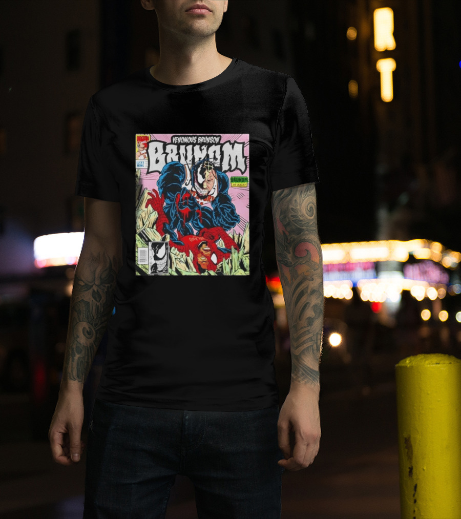 Venomous Brunson Brunom Knicks Comic Style Venom Spiderman Mashup T-Shirt