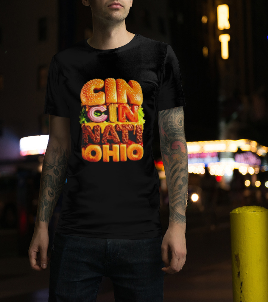 Cincinnati Burger Ohio Food T-Shirt