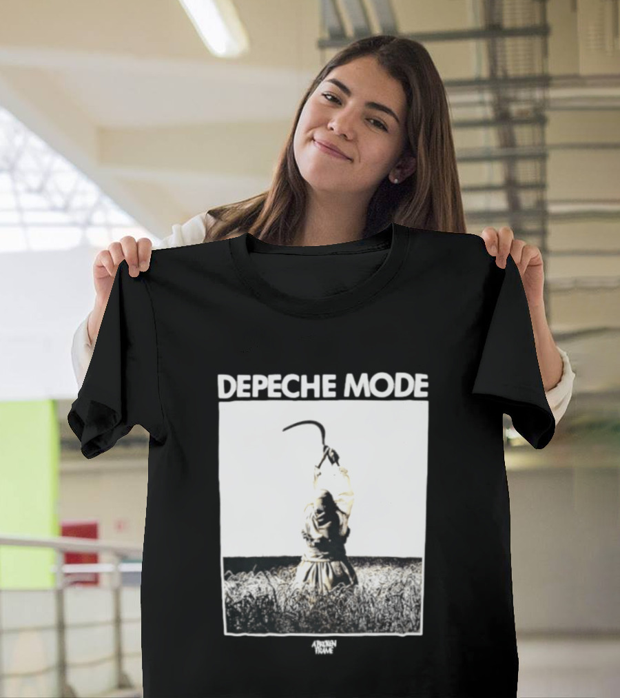 Depeche Mode A Broken Frame Album Wheat Field Scythe Image T-Shirt