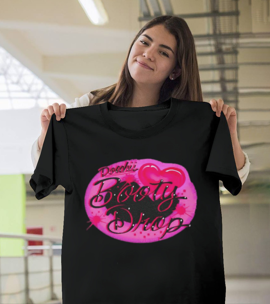 Doechii Booty Drop Heart Style Pink And Black Balloon T-Shirt