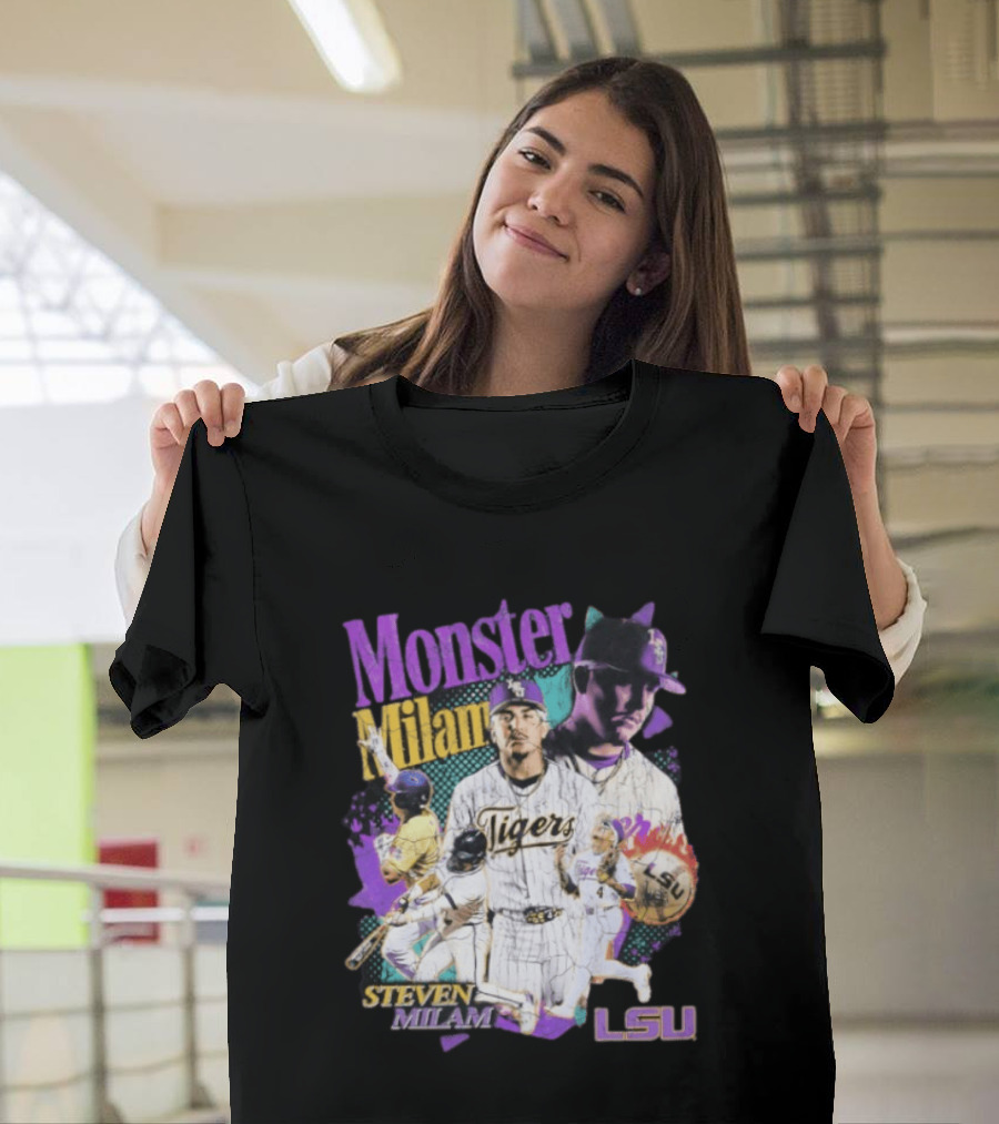 Monster Milam LSU Tigers Steven Milam Baseball T-Shirt