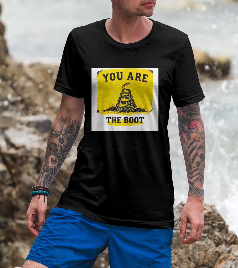 You Are The Boot ICE Gadsden Snake Yellow T-Shirt
