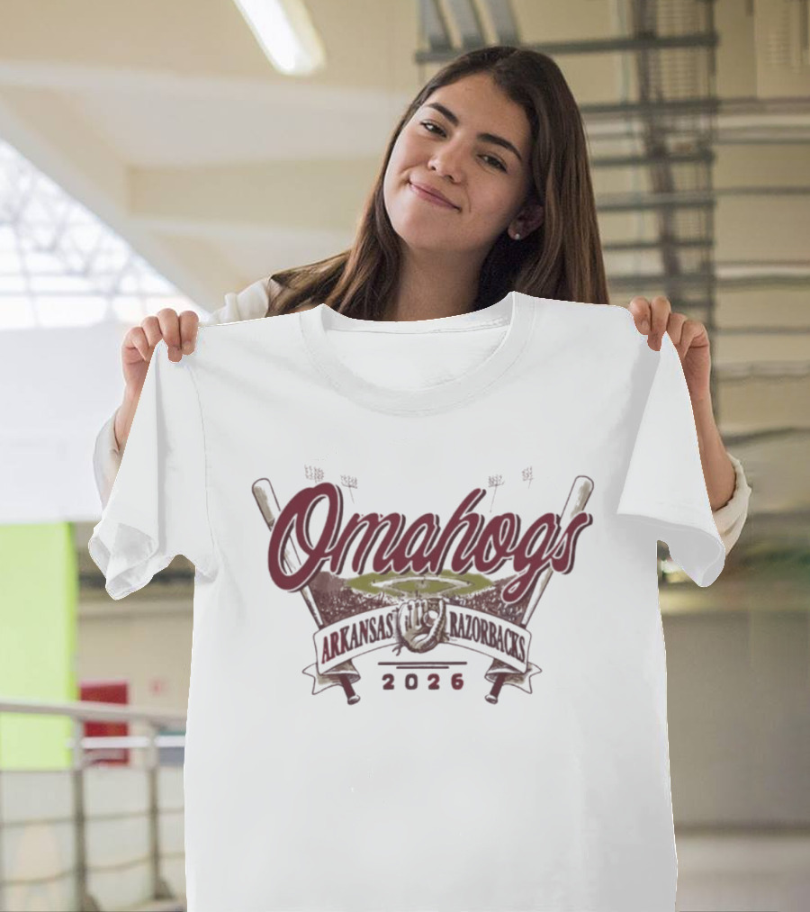 Arkansas Razorbacks Omahogs 2026 NCAA Baseball T-Shirt