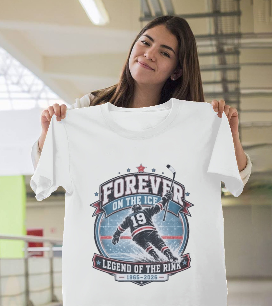 Forever On The Ice Legend Of The Rink 19 1965 2026 T-Shirt