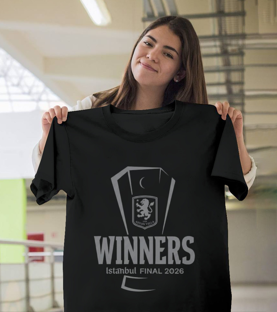 Aston Villa UEFA Europa League Winners Istanbul Final 2026 T-Shirt