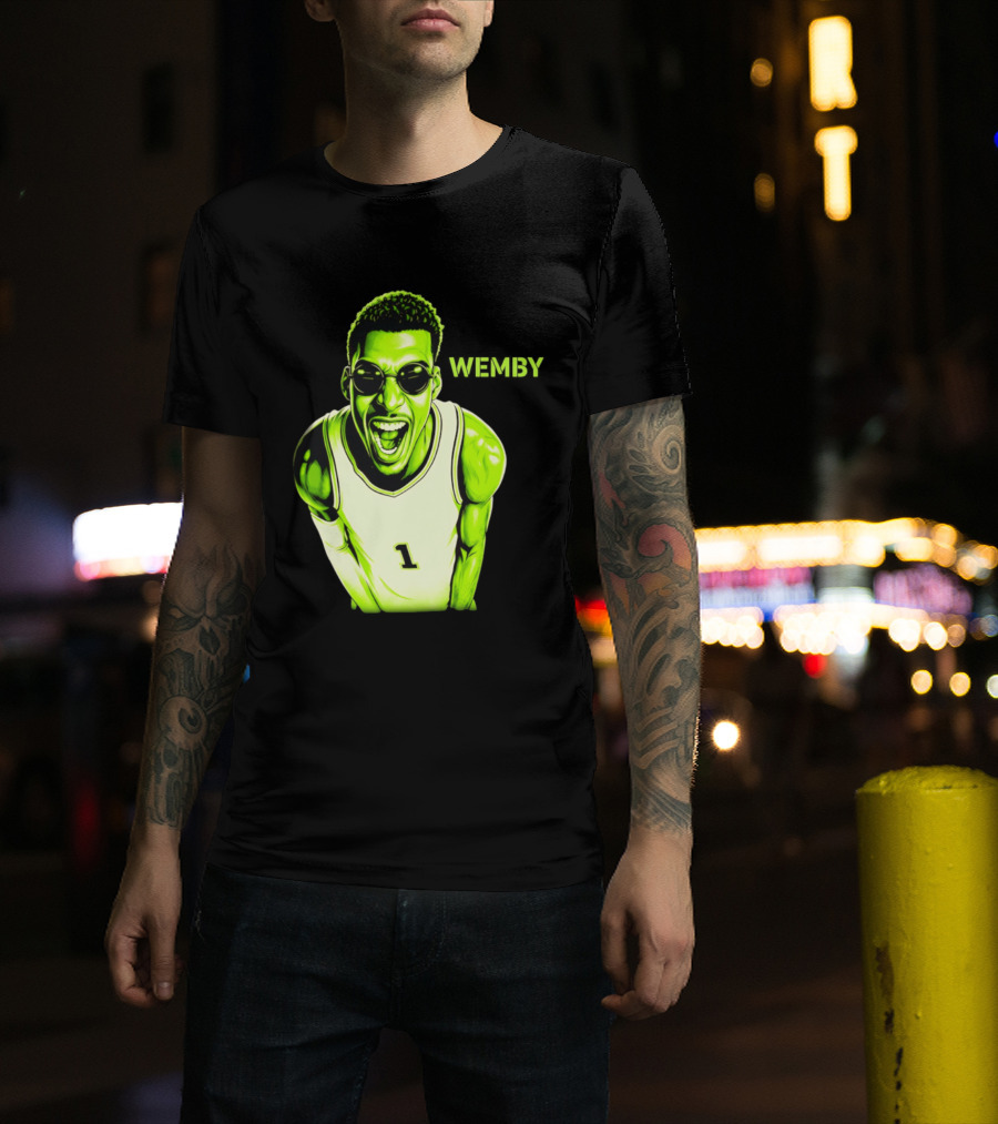 Victor Wembanyama Wemby San Antonio Spurs Alien Basketball Player 1 T-Shirt