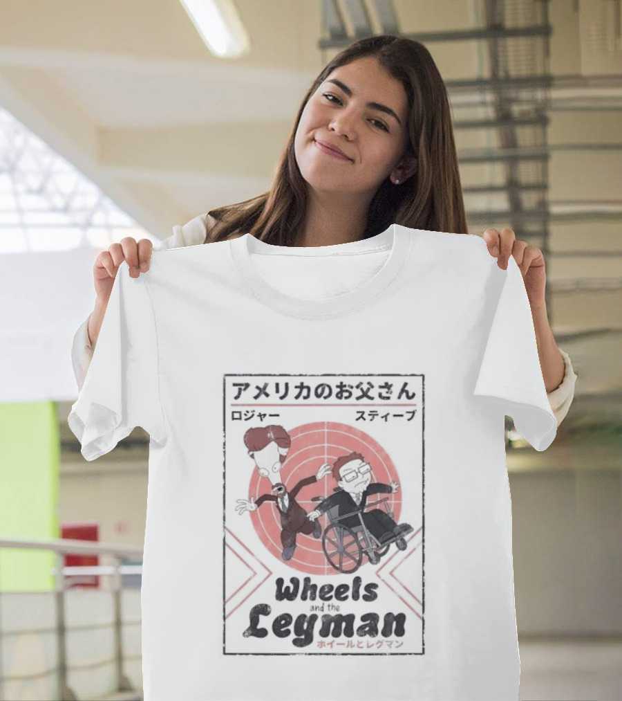 Wheels And The Legman Japanese Retro Style Characters T-Shirt