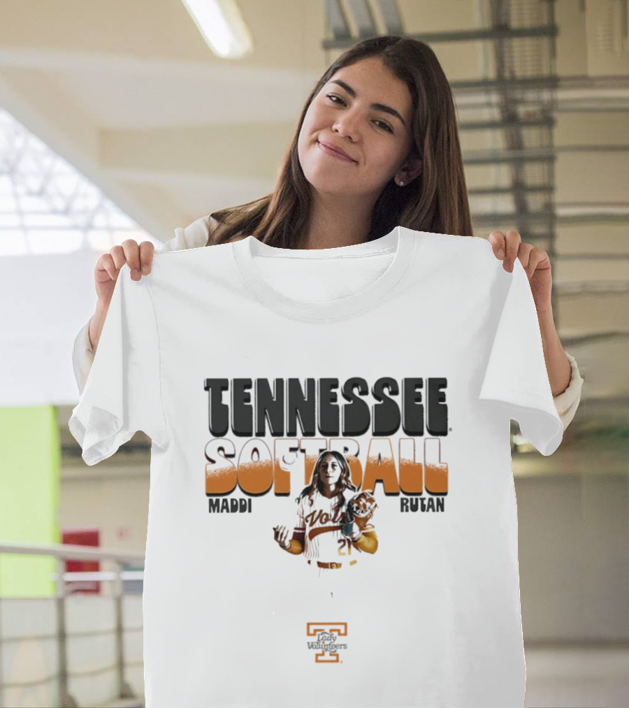 Tennessee Vols Maddi Rutan Softball Player Pose T-Shirt