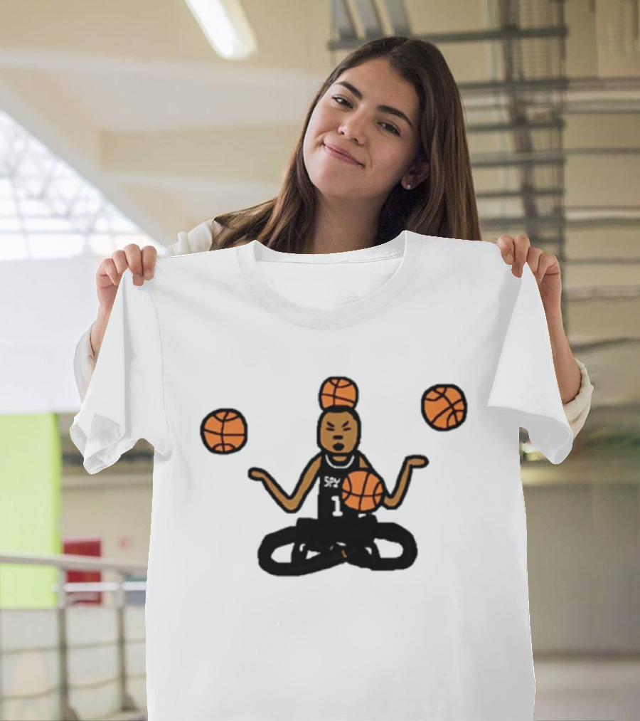 Monk Wemby Victor Wembanyama Juggling Basketballs San Antonio Spurs T-Shirt