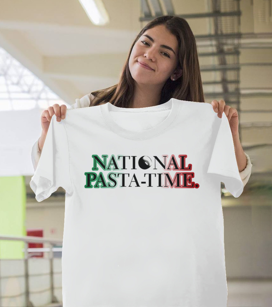 National Pasta Time Italy Flag T-Shirt
