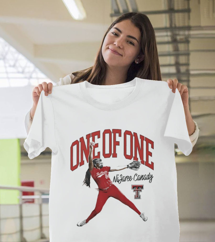 One Of One NiJaree Canady Texas Tech Red Raiders Softball T-Shirt