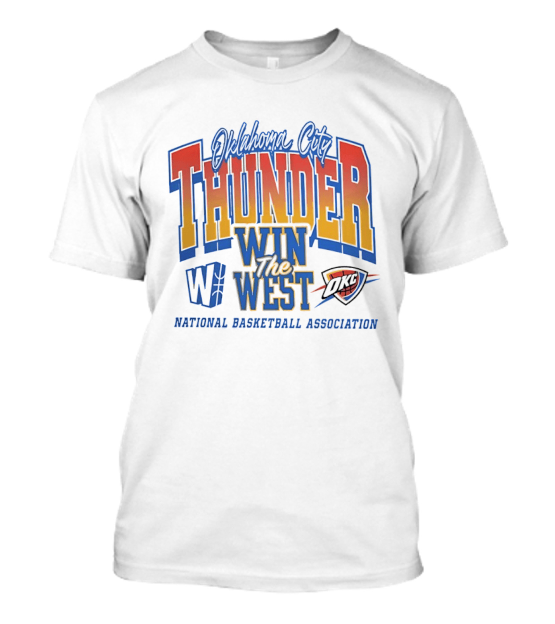 Oklahoma City Thunder Win The West NBA Basketball National Basketball Association OKC T-Shirt