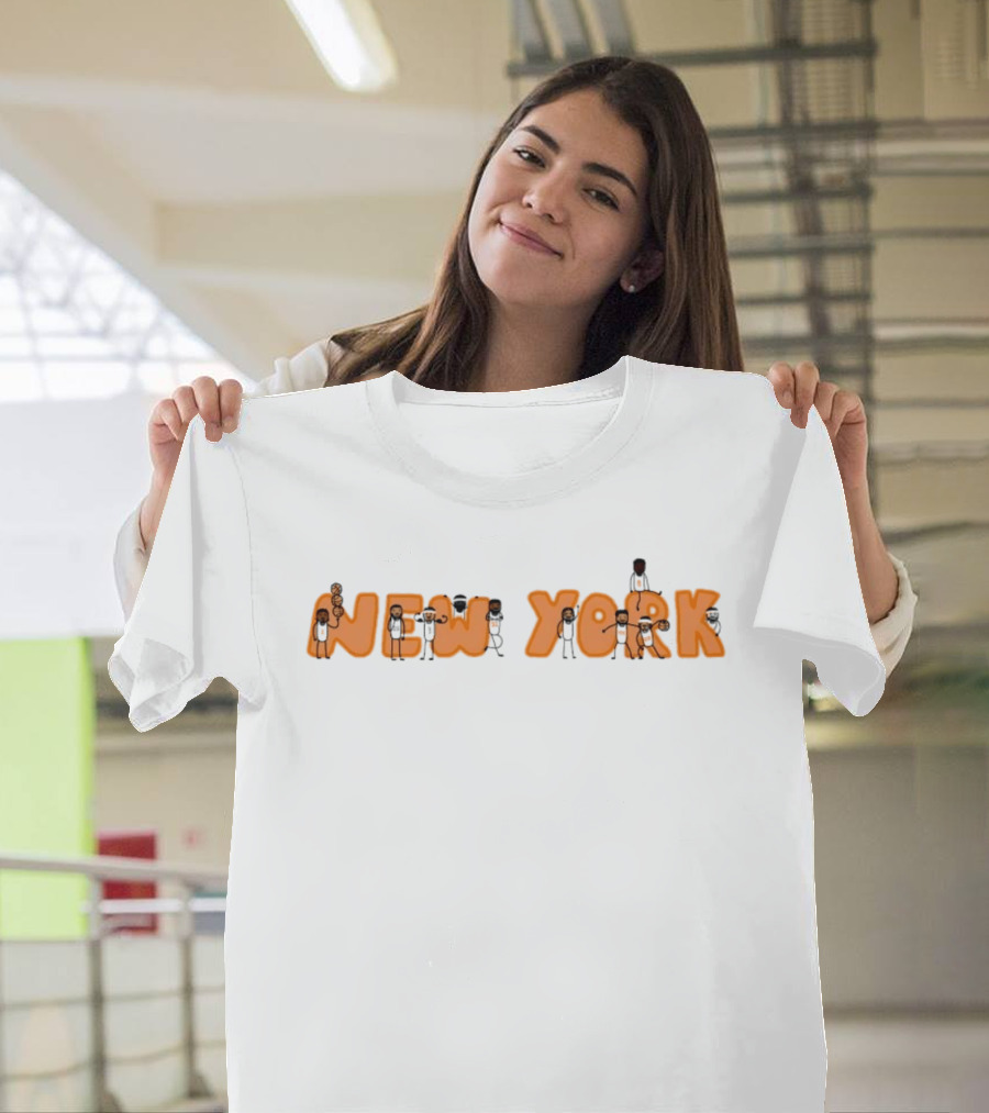 New York Knicks NBA Basketball Characters Team Spirit T-Shirt