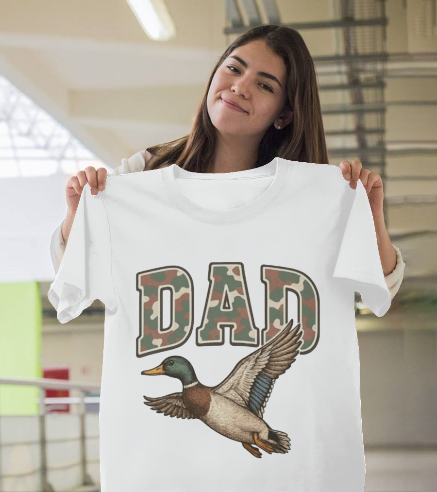 Dad Camo Duck Hunter T-Shirt
