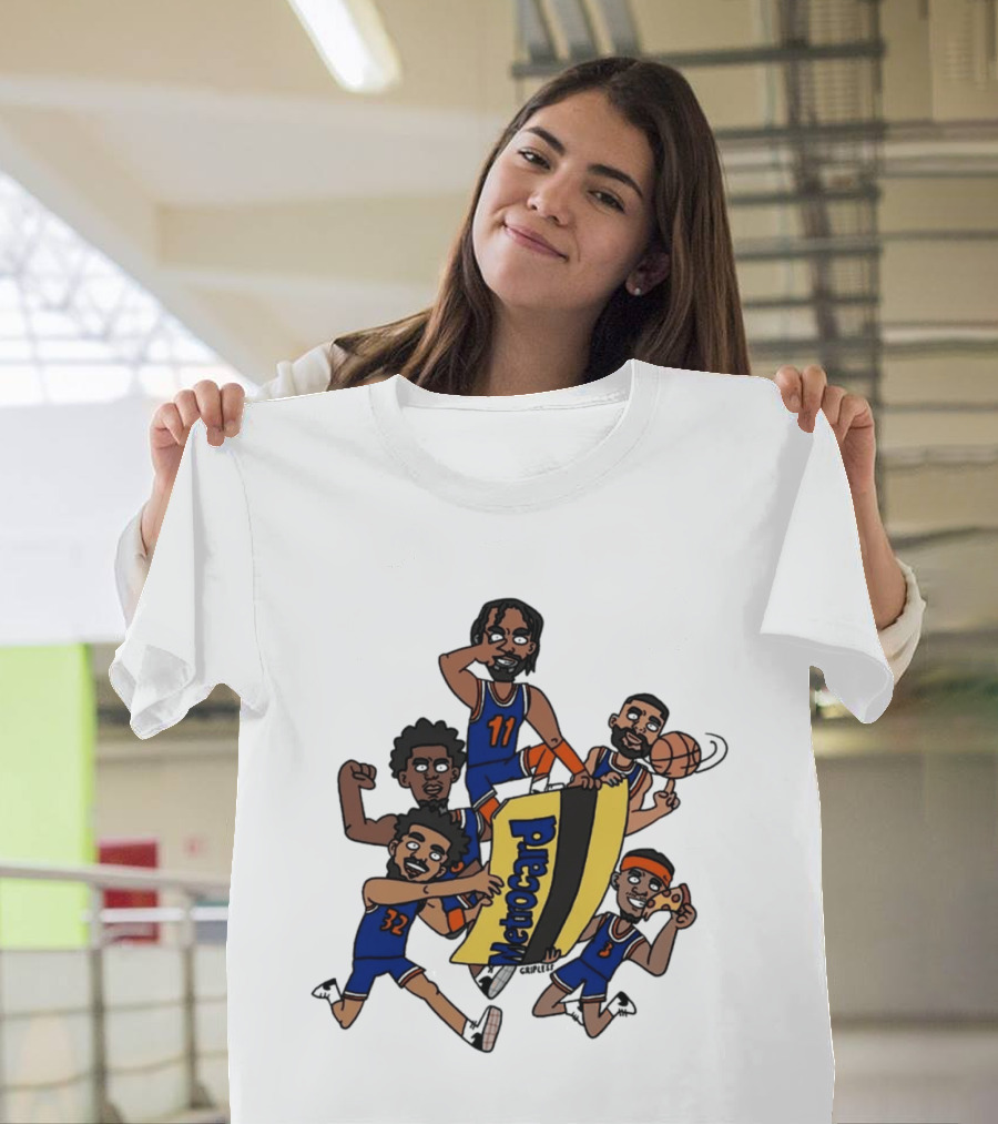 New York Basketball Team Subway Characters With Metocard T-Shirt