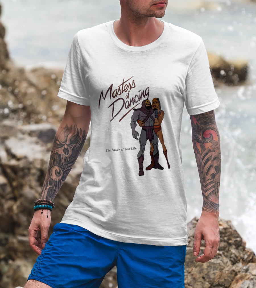 Masters Of Dancing Skeletor He Man The Power Of Your Life Embrace T-Shirt