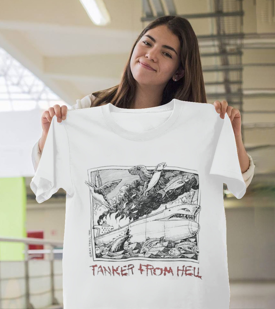 Tanker From Hell Ray Troll 1989 T-Shirt
