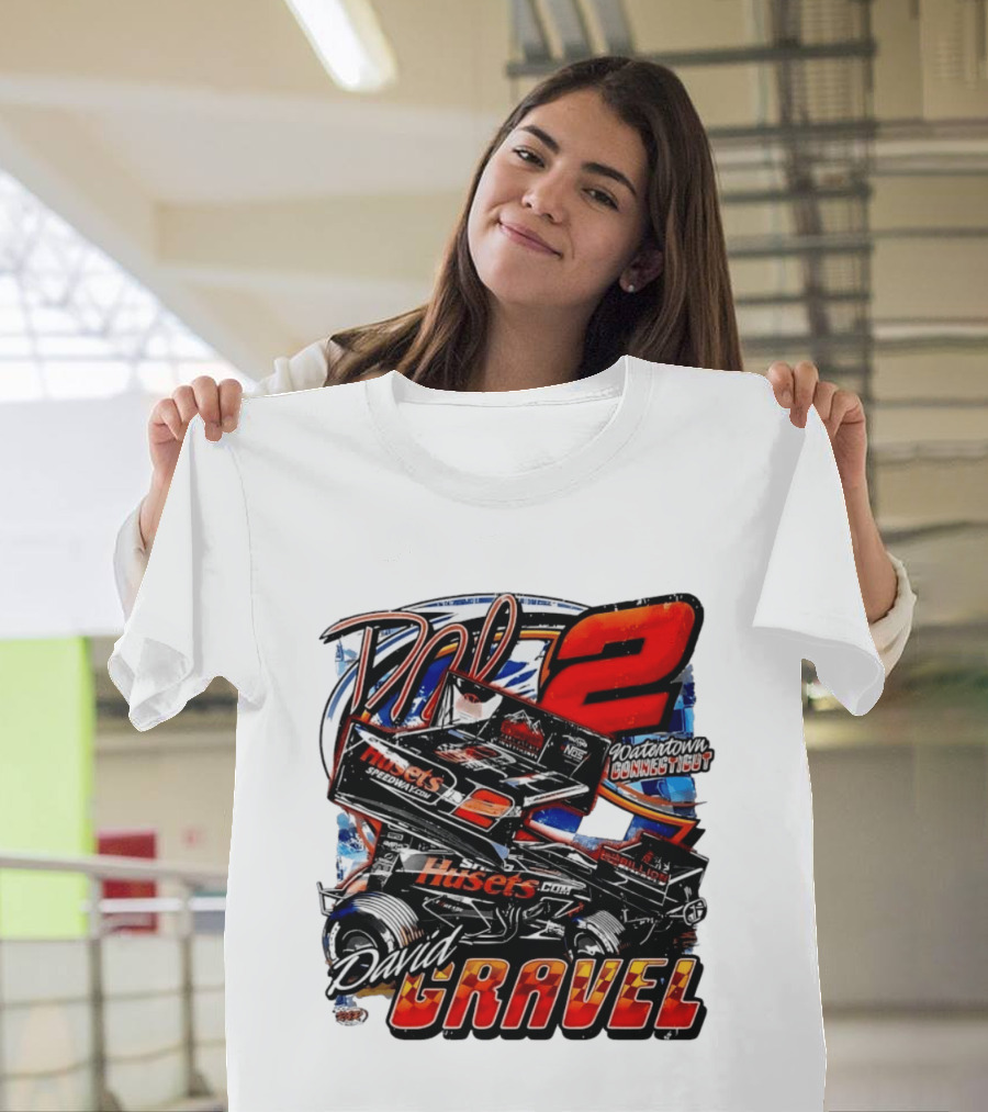 David Gravel Big Game Motorsports Sprint Car 2 Watertown Connecticut Huset's Speedway NOS T-Shirt