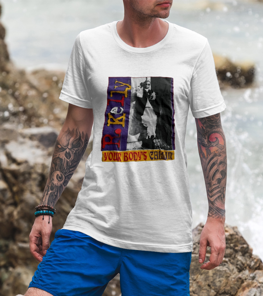 R Kelly Your Body's Callin' Vintage Style Avec Photo Iconique Et Couleurs Vives T-Shirt