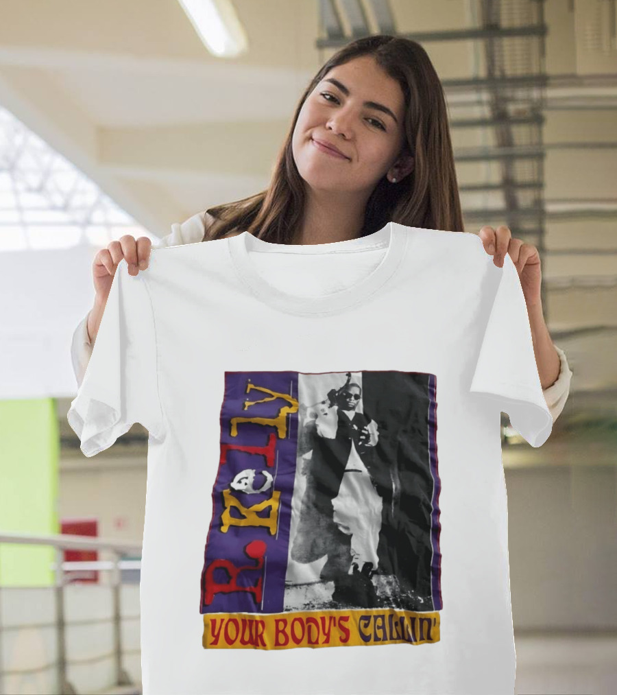 R Kelly Your Body's Callin' Vintage Style Avec Photo Iconique Et Couleurs Vives T-Shirt