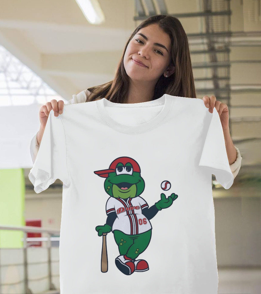 Greenville Drive Reedy Rip'it Frog Baseball Mascot 06 T-Shirt