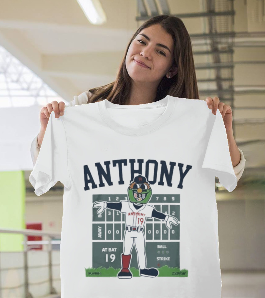 Anthony Cartoon Scoreboard Players Boston Baseball 19 T-Shirt