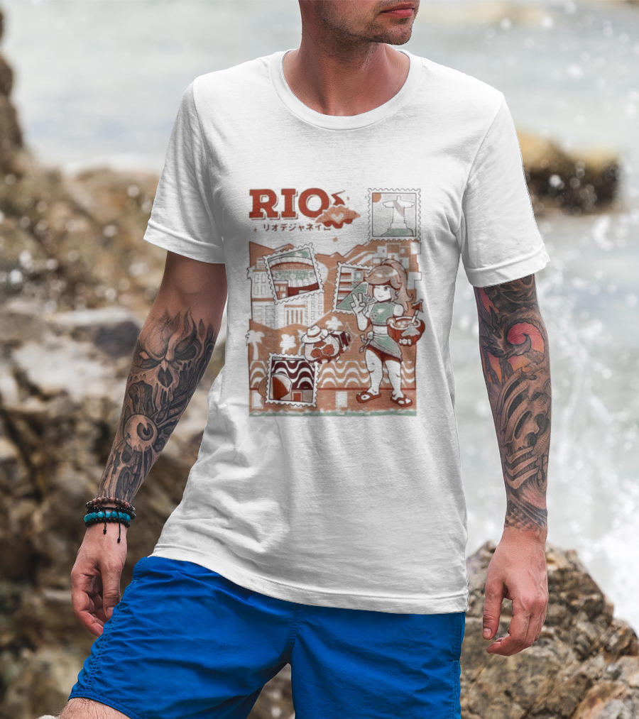 RIO Carnaval Starlight Flip Flops Heyra Vieira T-Shirt