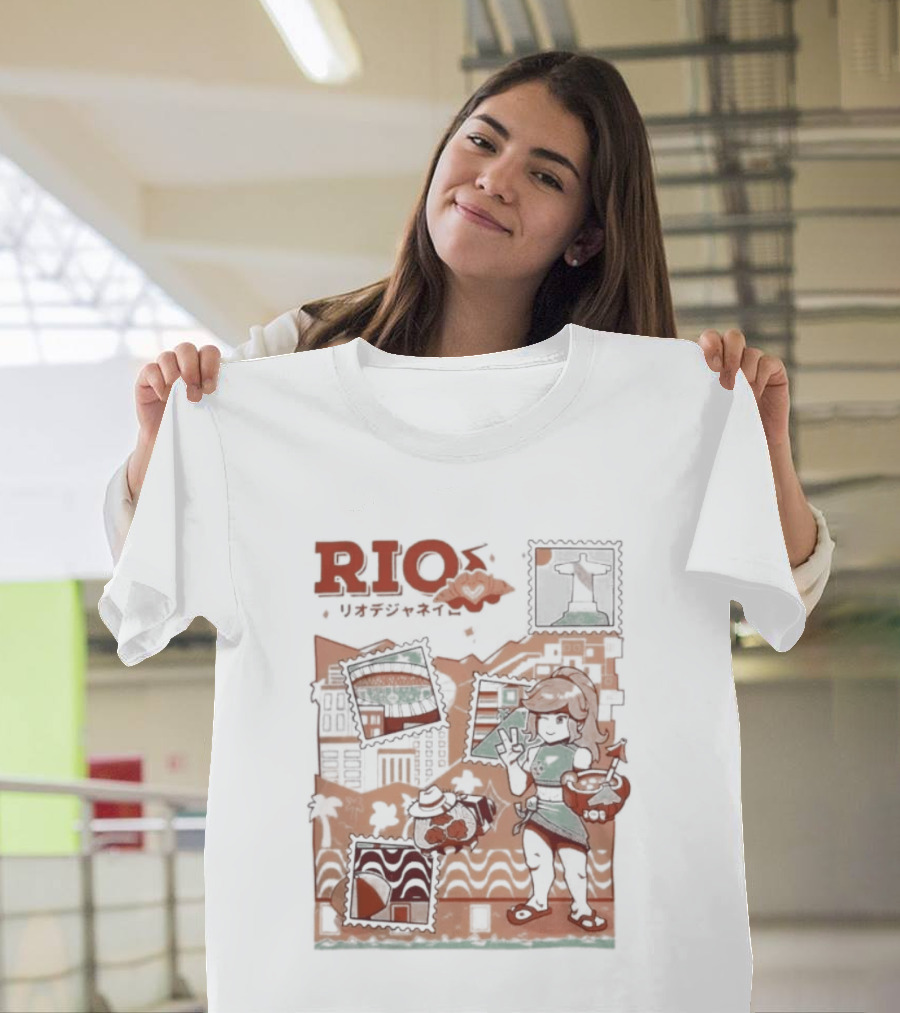 RIO Carnaval Starlight Flip Flops Heyra Vieira T-Shirt