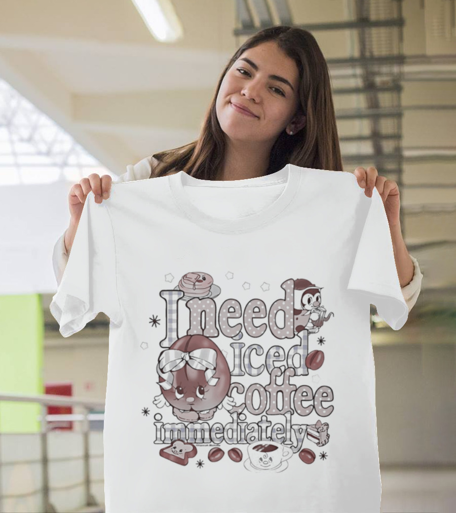 Iced Coffee Lover's Essential Starry Morning Boost T-Shirt
