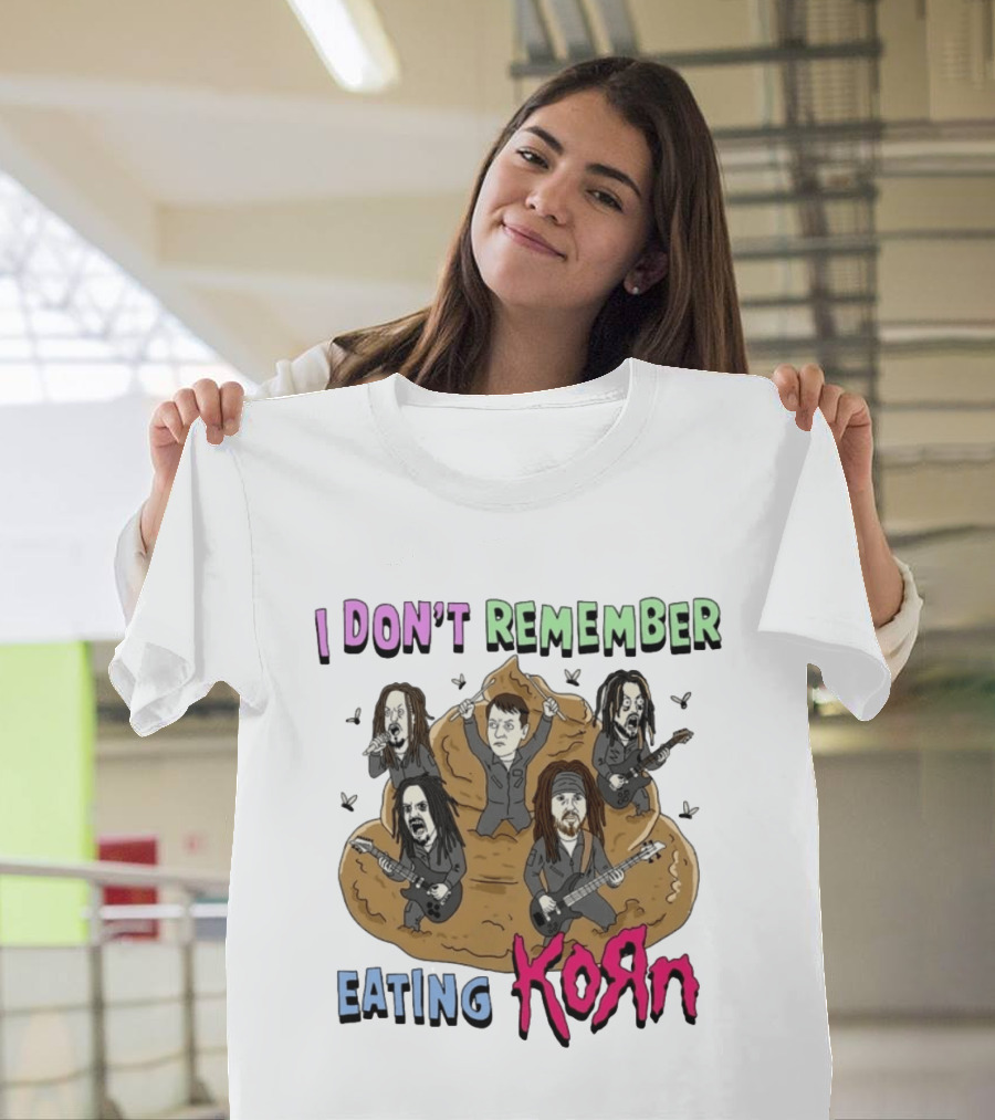 I Don't Remember Eating KoRn Band Parody Cartoon Characters T-Shirt