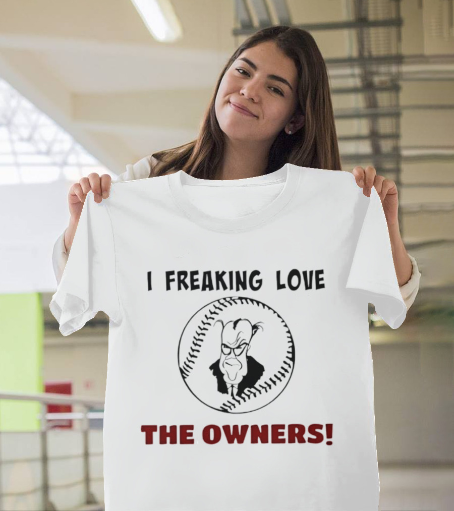 I Freaking Love The Owners Mr Burns The Simpsons Baseball T-Shirt