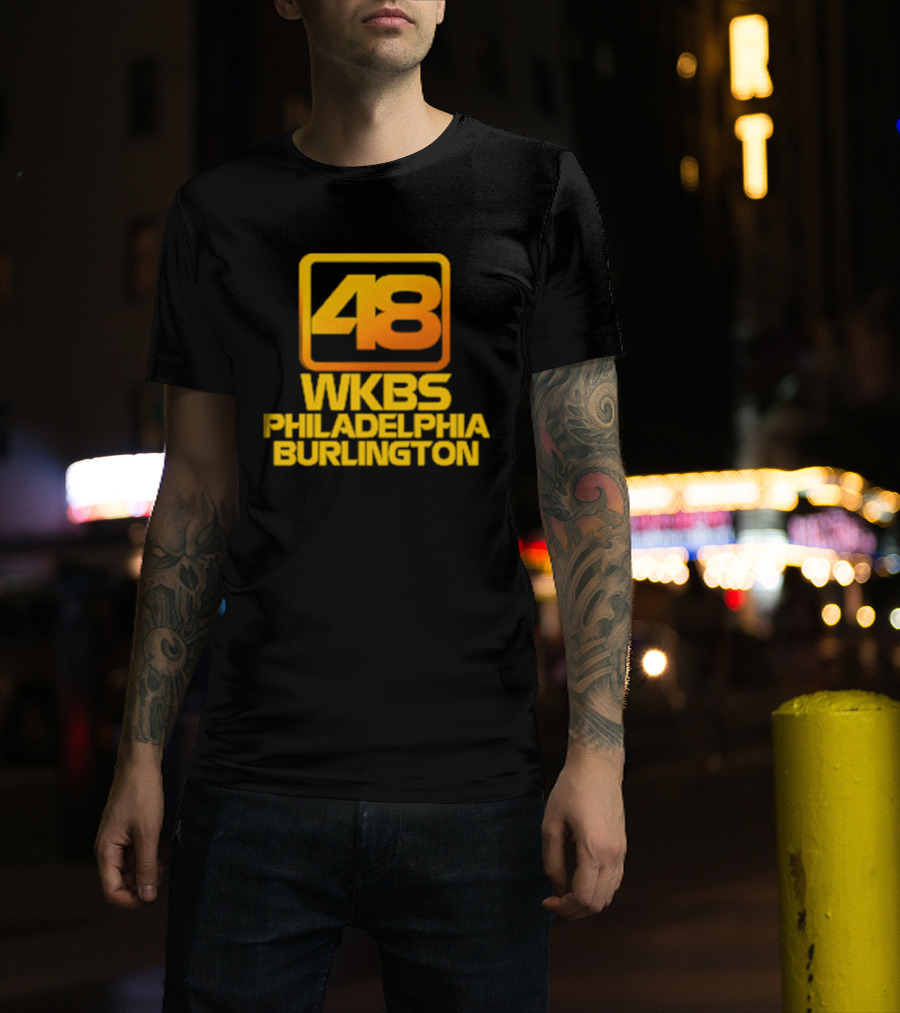 48 WKBS Philadelphia Burlington Vintage Television Broadcast T-Shirt