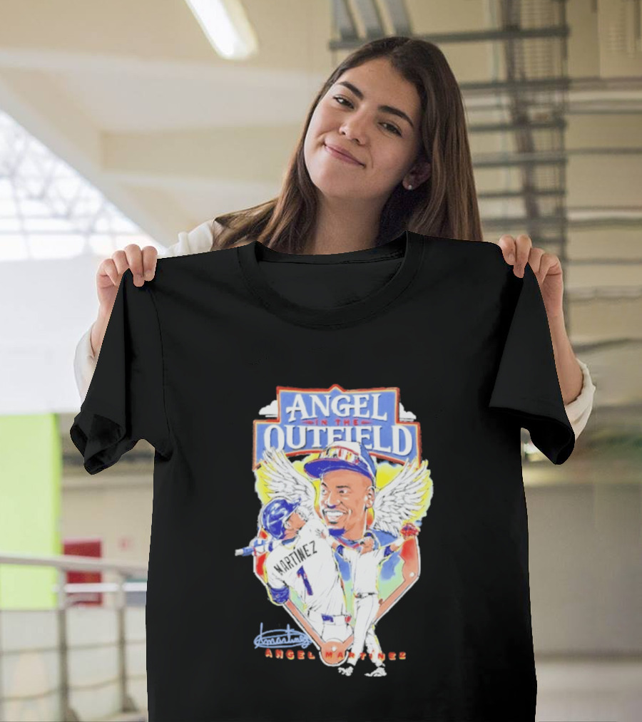 Angel Martinez In The Outfield Cleveland Guardians T-Shirt