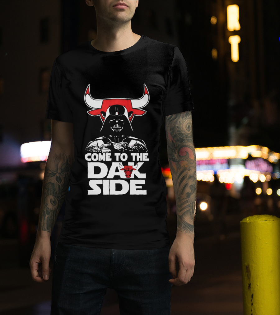 Come To The Dark Side Darth Vader Chicago Bulls Star Wars T-Shirt