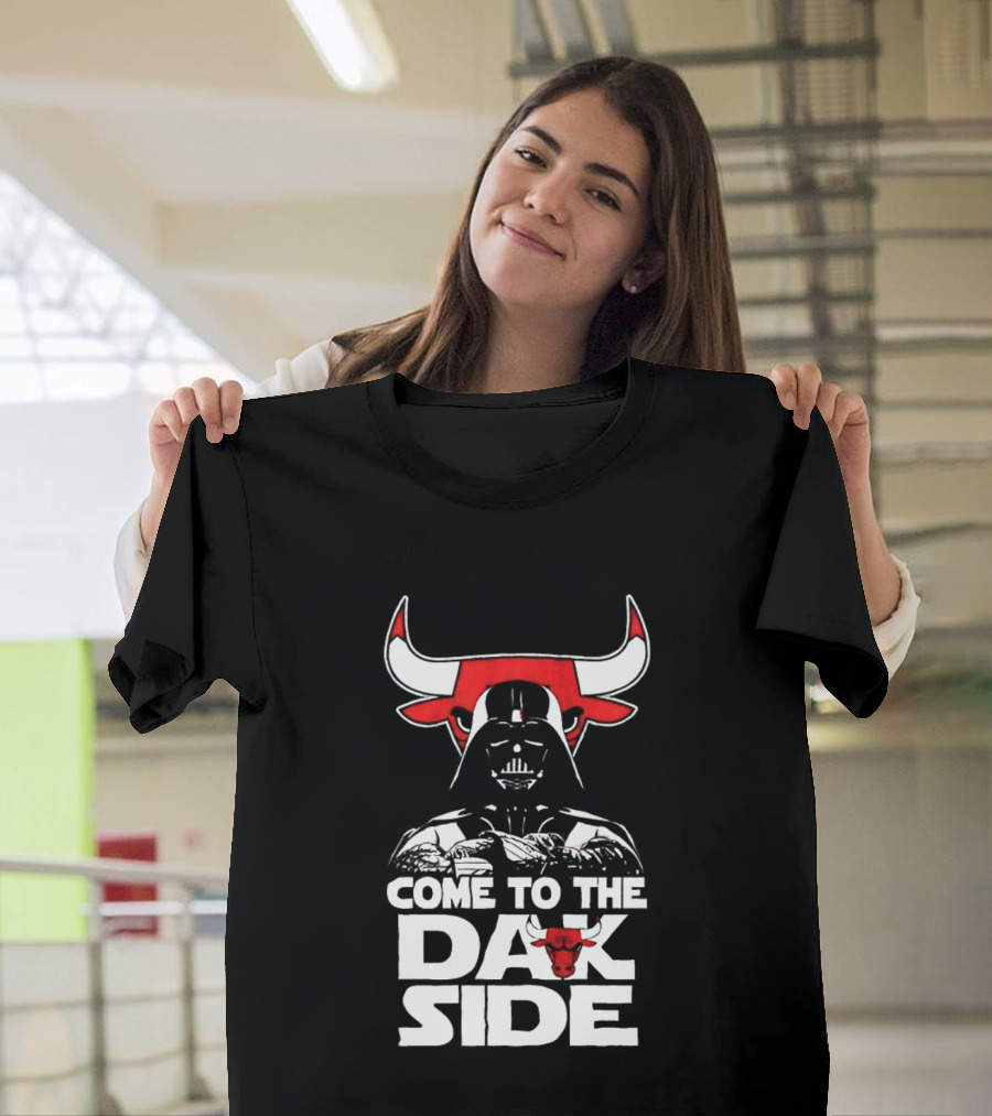 Come To The Dark Side Darth Vader Chicago Bulls Star Wars T-Shirt