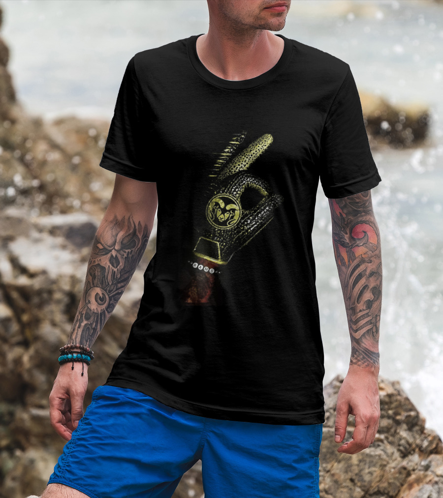 Drake Iceman Colorado State Rams Diamond Chain Six God Hand Gesture T-Shirt