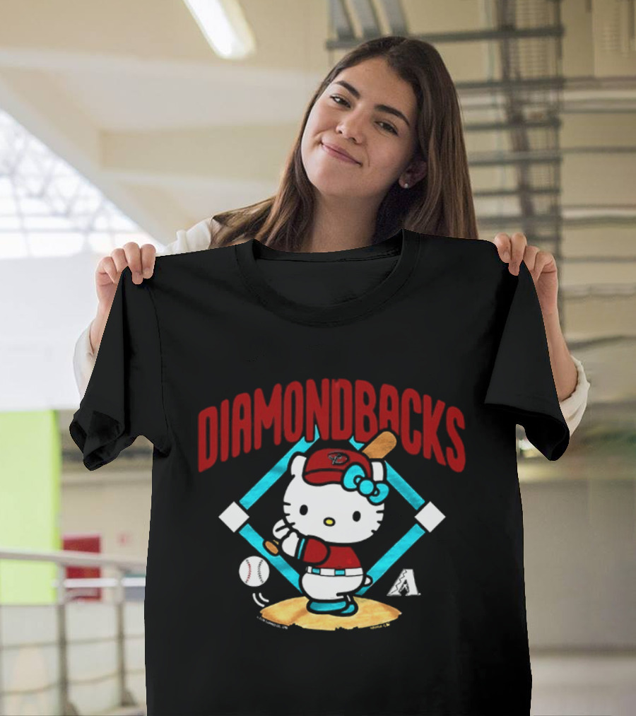 Hello Kitty Arizona Diamondbacks Baseball 2026 MLB Diamondbacks T-Shirt