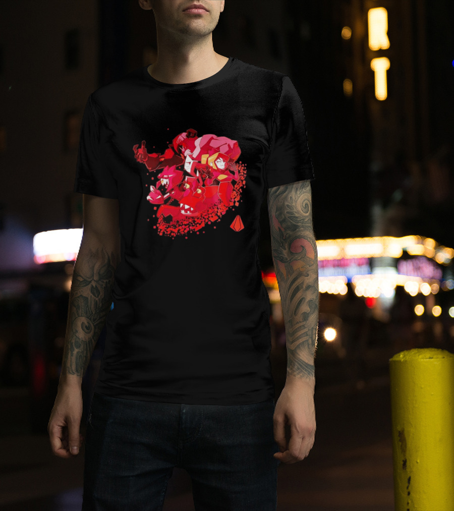 Syntax Gameoverse Characters Explosion Video Game T-Shirt