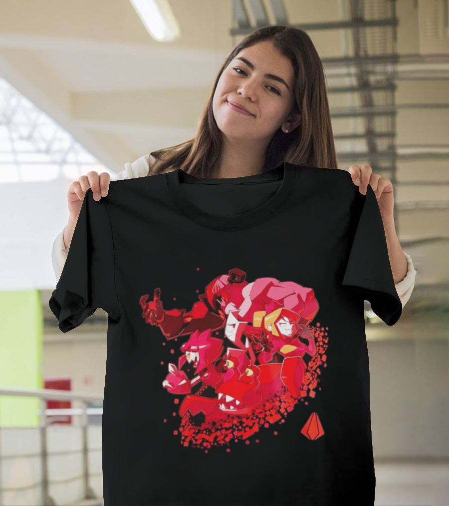 Syntax Gameoverse Characters Explosion Video Game T-Shirt
