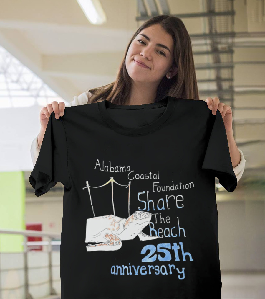 Alabama Coastal Foundation Share The Beach 25th Anniversary T-Shirt