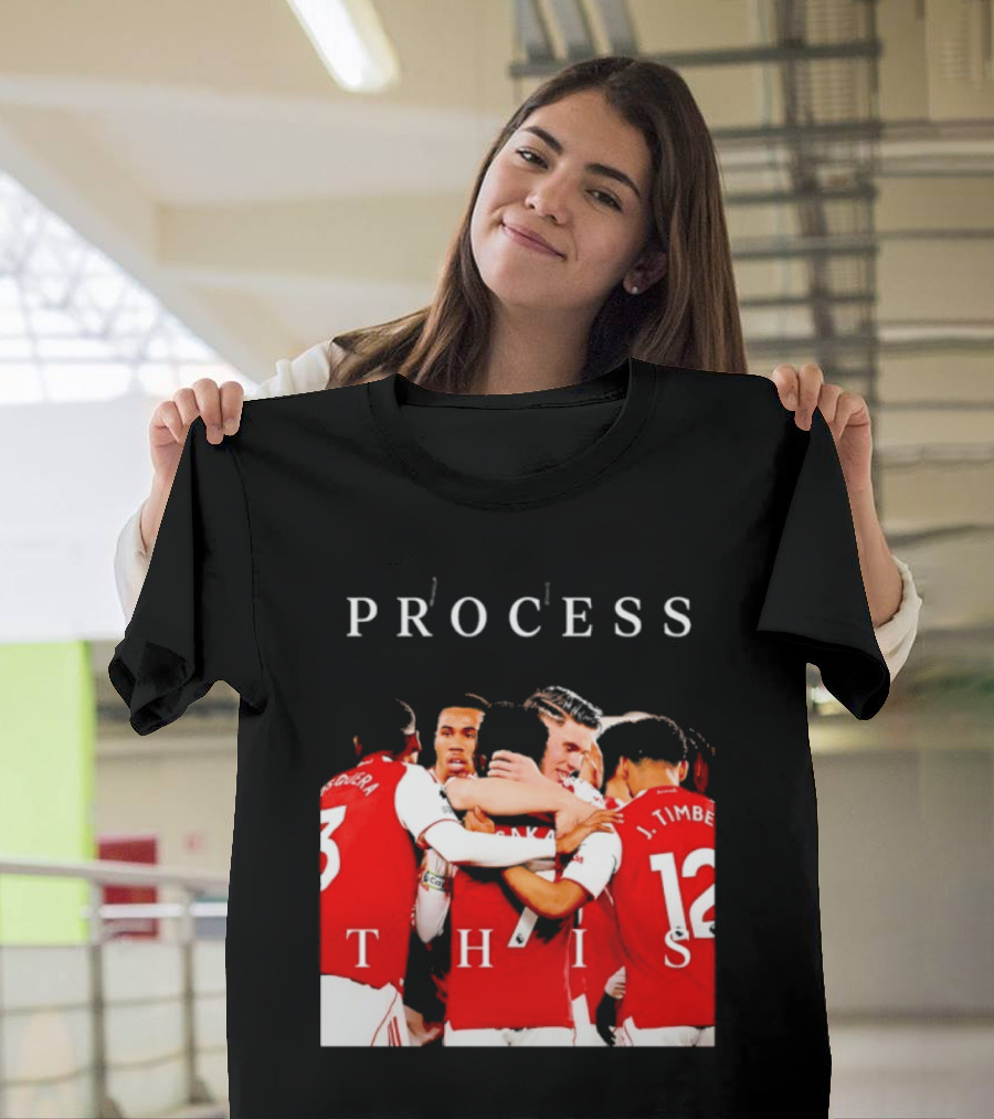 Arsenal FC Process This Team Celebration T-Shirt