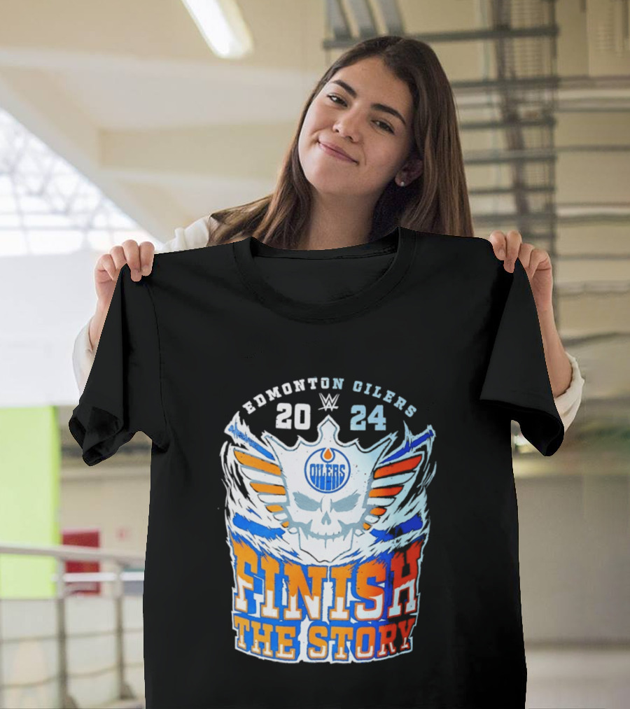 Edmonton Oilers Cody Rhodes Finish The Story 2024 T-Shirt