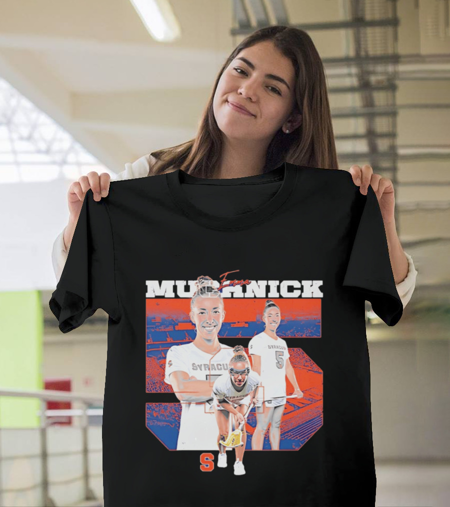 Emma Muchnick Syracuse Lacrosse Orange NCAA Number 5 T-Shirt