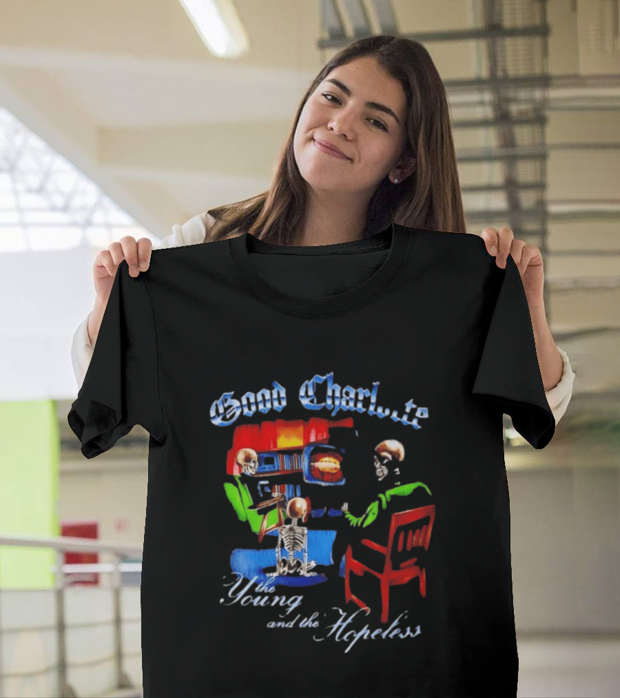Good Charlotte Young And The Hopeless Album Cover Skeleton T-Shirt