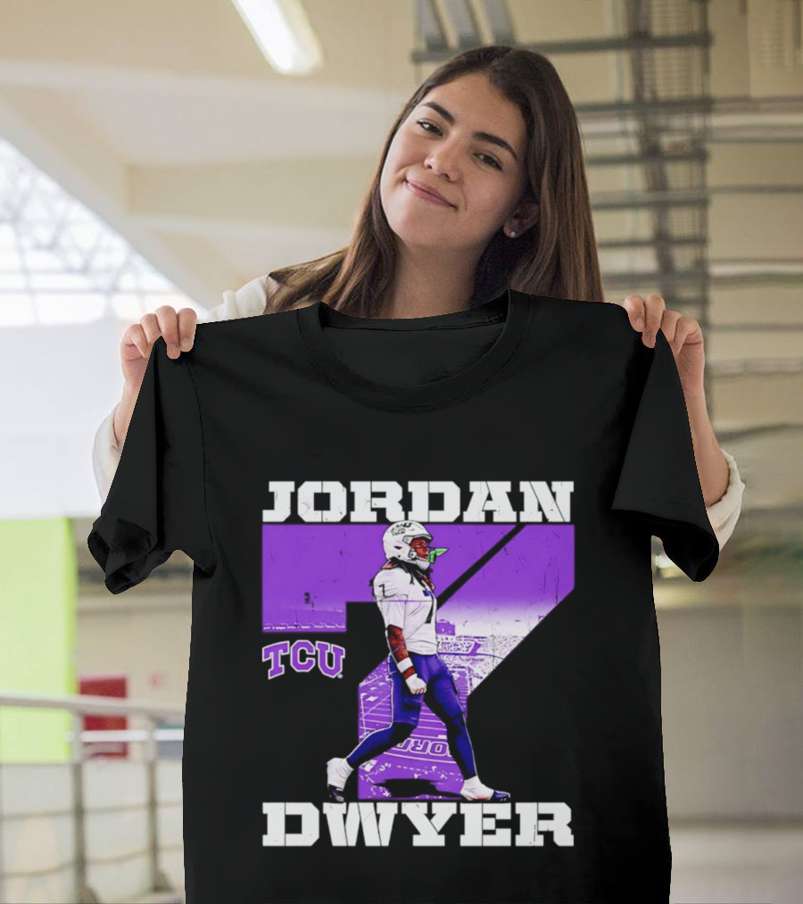 TCU Horned Frogs Football Jordan Dwyer Number 7 T-Shirt