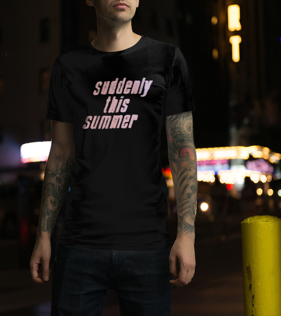 Suddenly This Summer Retro Vibe Pink T-Shirt
