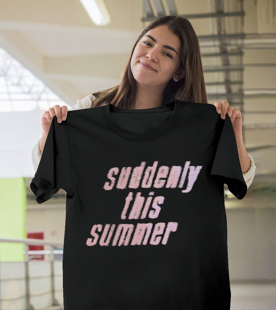 Suddenly This Summer Retro Vibe Pink T-Shirt