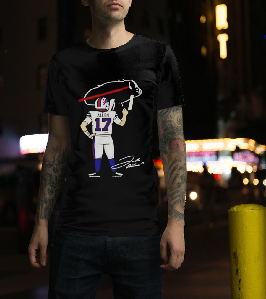 Josh Allen Buffalo Bills Number 17 Prepping For The Season T-Shirt